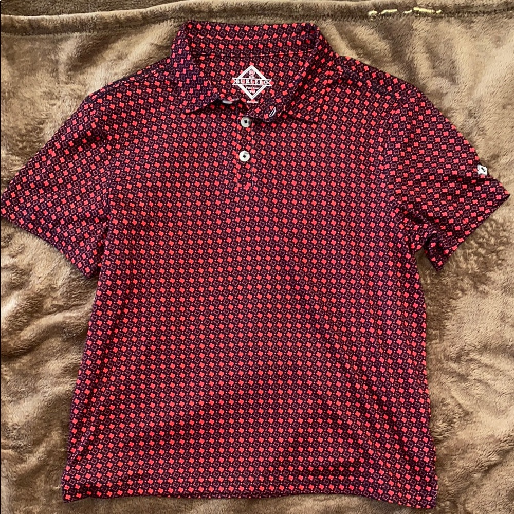 Burlebo Youth Kids Texas Red Polo Shirt
